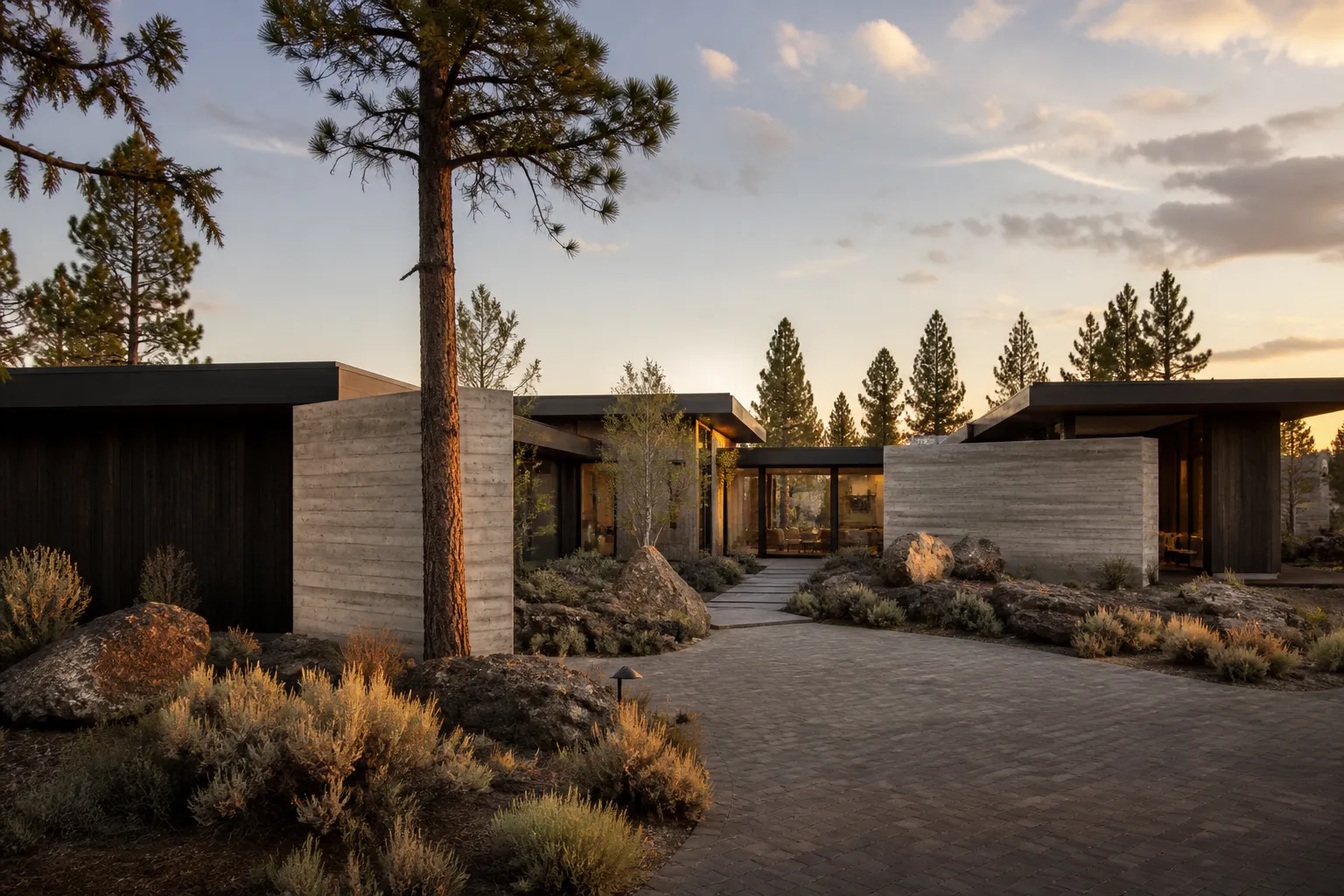 Tetherow courtyard home